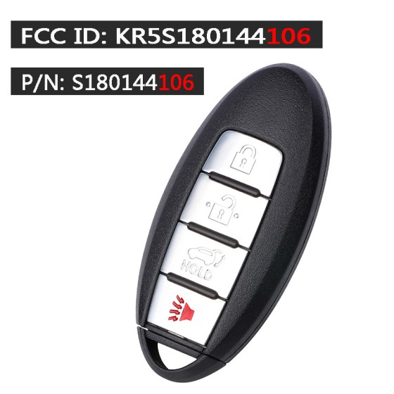2014-2016 Nissan Rogue / 4-Button Smart Key / KR5S180144106 (AFTERMARKET)